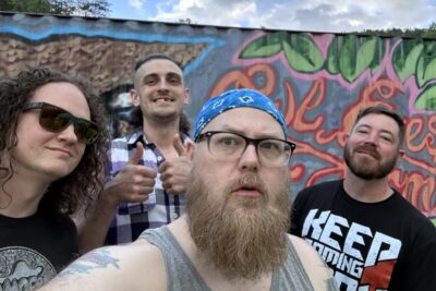 Lexington, Kentucky Punk Band Sempervivi posing for the EPK