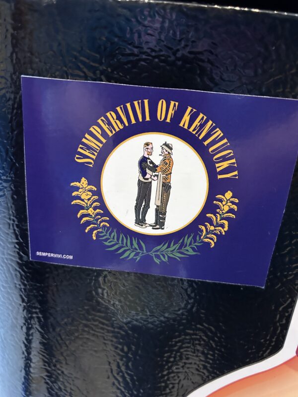 Sempervivi "Kentucky Flag" Punk Refrigerator Magnet