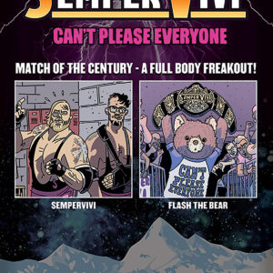 Punk Poster - Sempervivi - Wrestlemania parody design